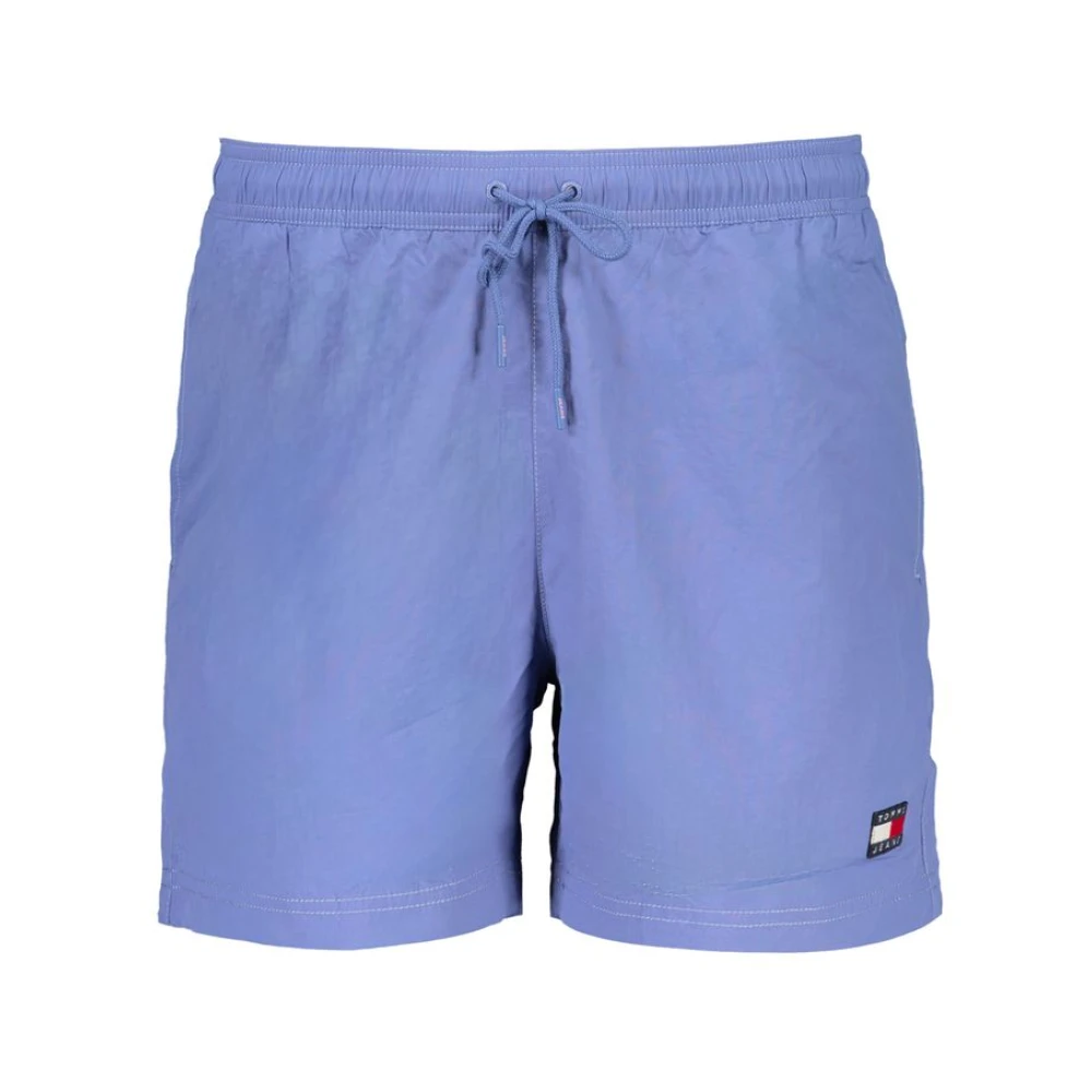 Tommy Hilfiger Men's Blue Nylon Swimwear With Pockets