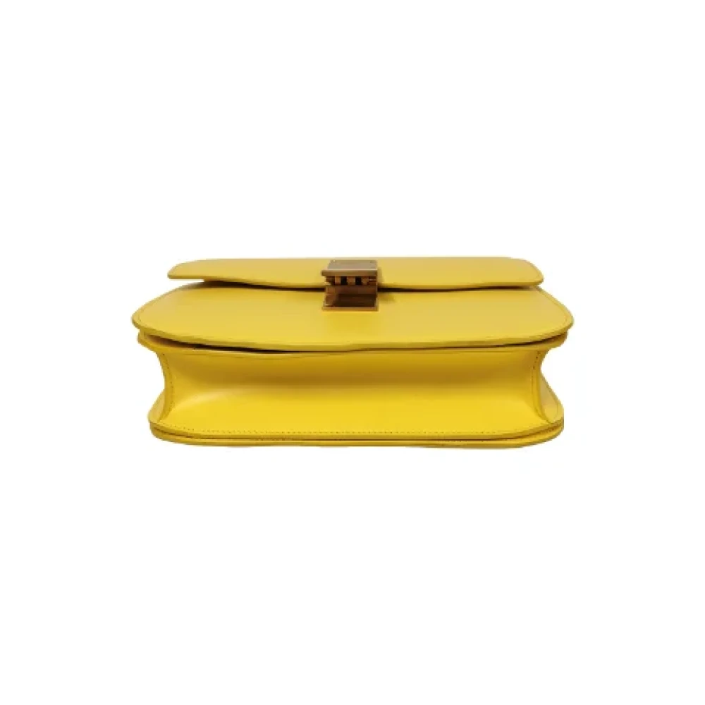 Celine Vintage Pre-owned Leather celine-bags Yellow Dames