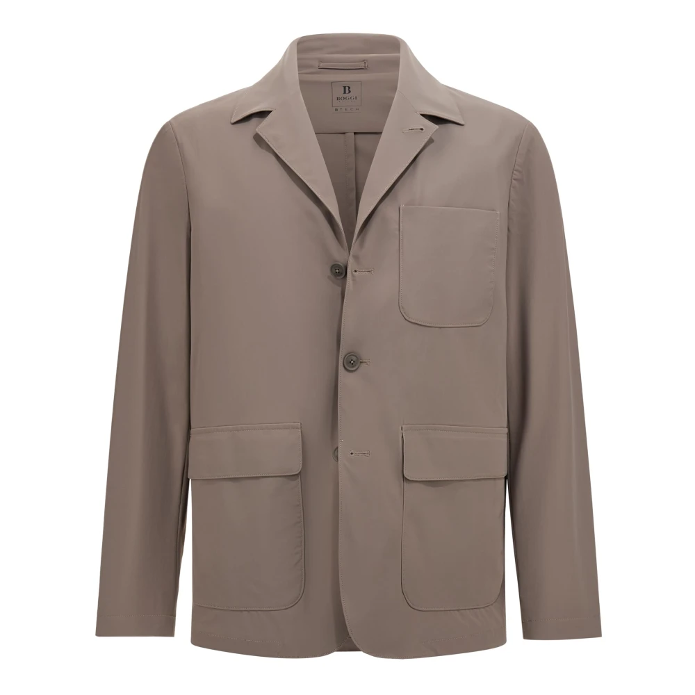 Boggi Milano B-Tech Stretch Nylon Jack Brown Heren