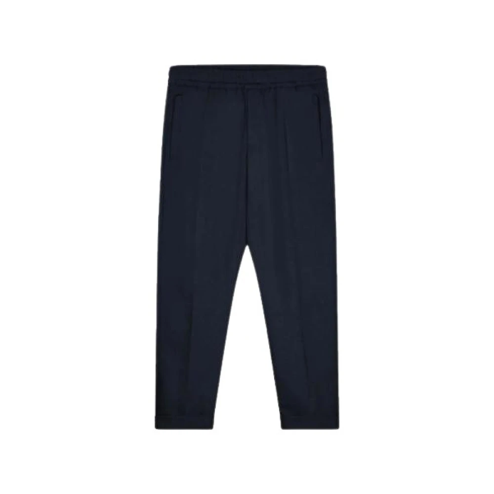 Olaf Hussein Slim Elastische Broek Black Heren