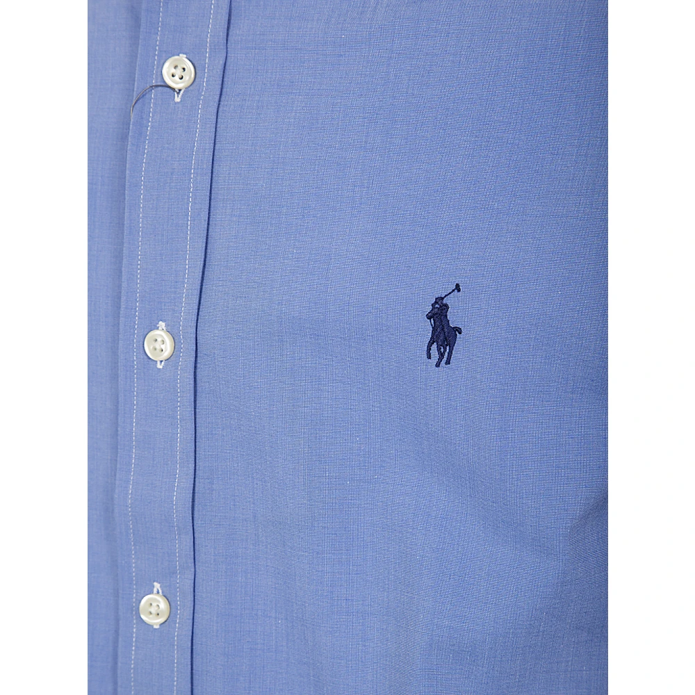 Polo Ralph Lauren Blauw Gestreept Slim Fit Overhemd Blue Heren