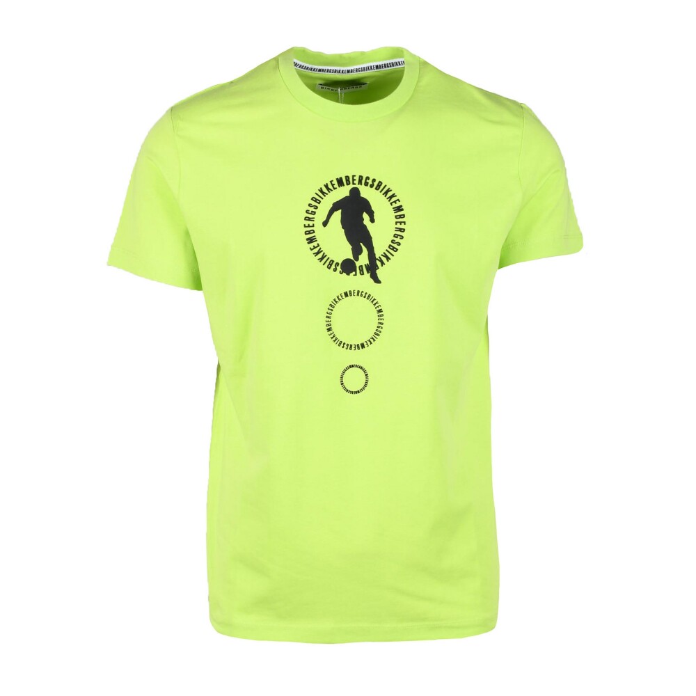 Apple Green T Shirt voor Heren Bikkembergs Heren Miinto.be