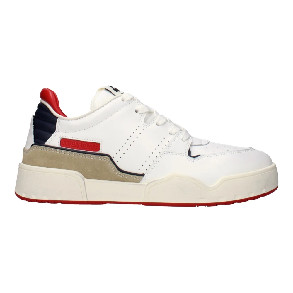 Isabel Marant Men's White Sneakers, 8 Uk, Low Top Trainers