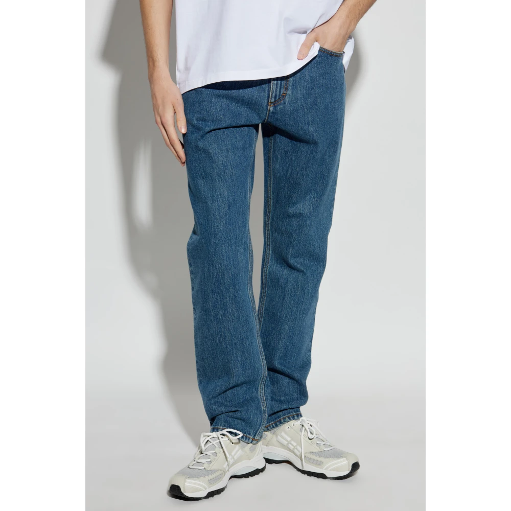 Bally Tapered Leg Jeans Blue Heren