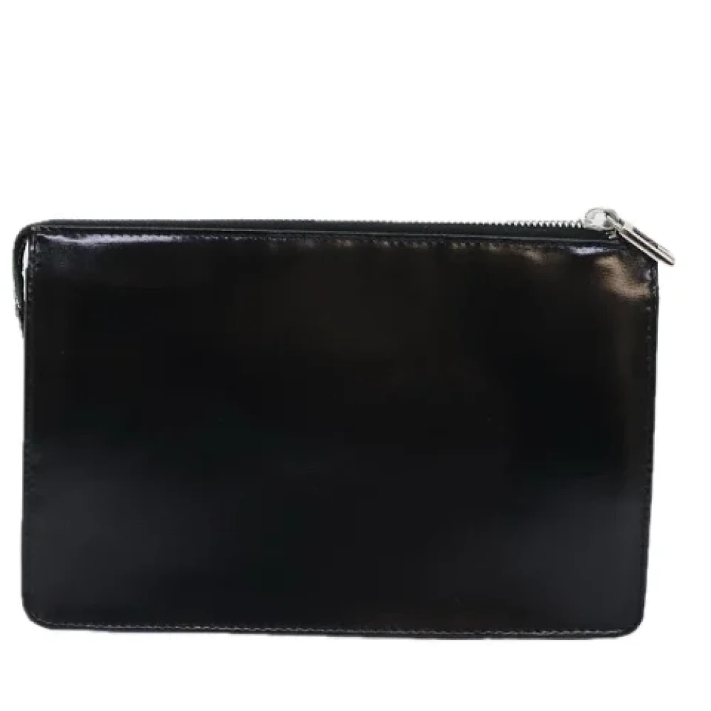 Gucci Vintage Pre-owned Leather pouches Black Dames