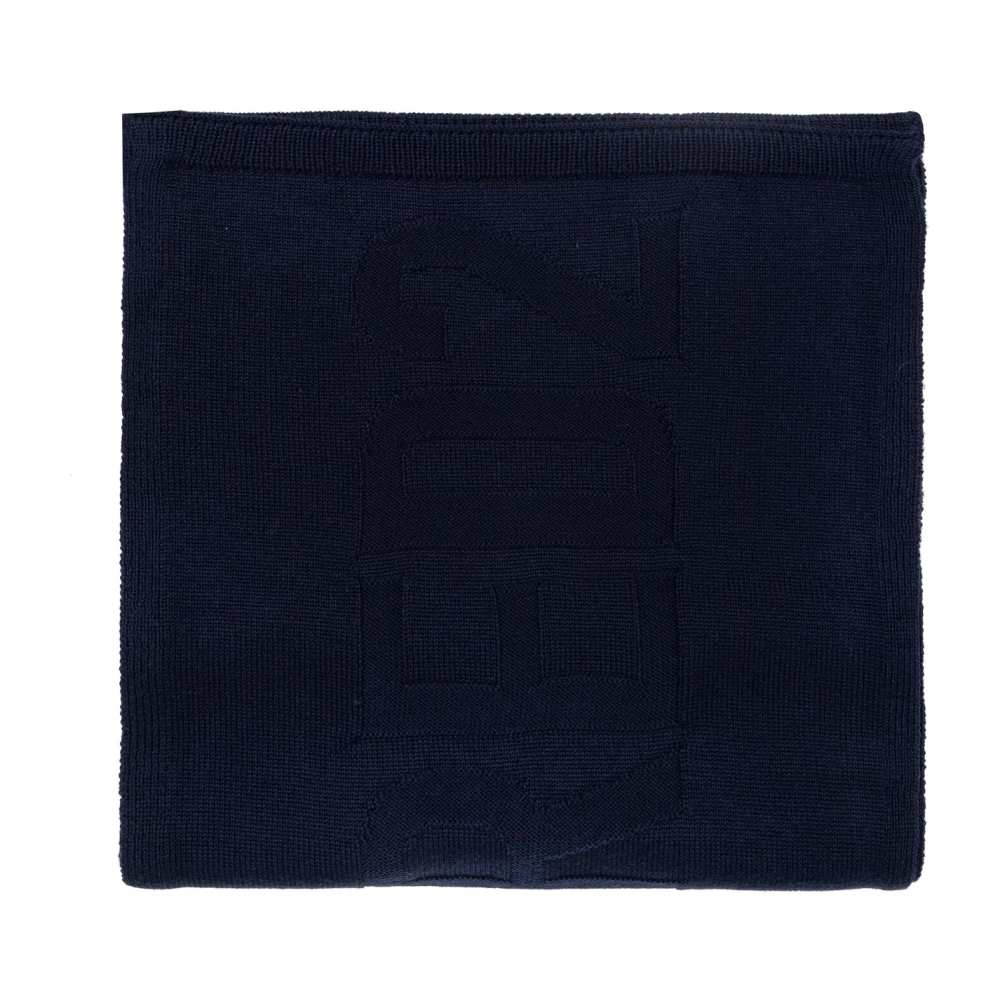 Dsquared2 Wollen sjaal met logo Blue Heren