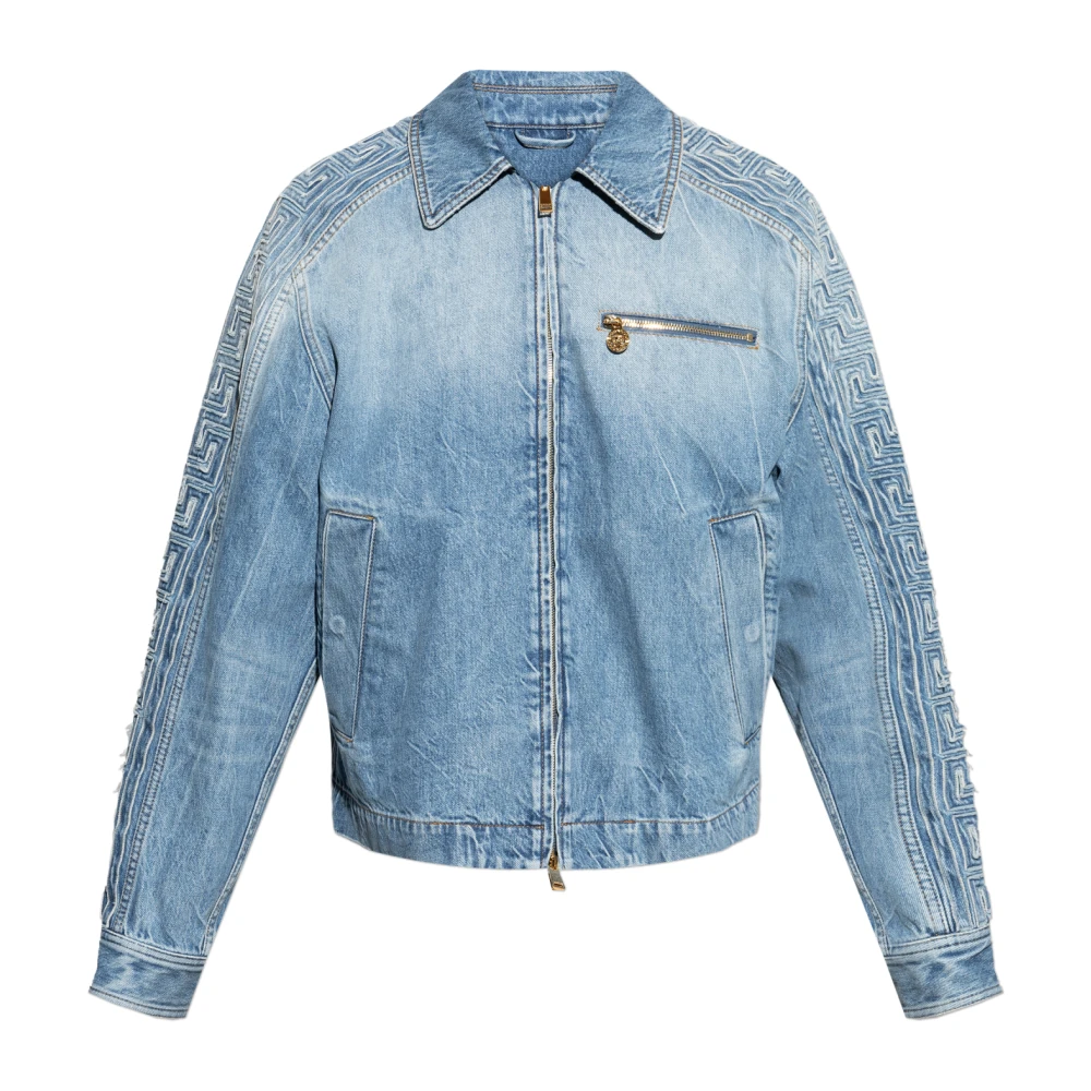 Versace Homme Bleu Vestes, Taille: L Veste En Jean