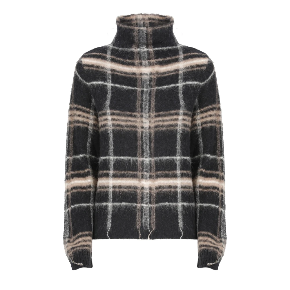 Kangra Zwarte Kasjmier Alpaca Trui Vrouwen Black Dames