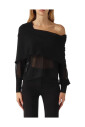 chemise-noire-fluide-a-col-large-fluid-line