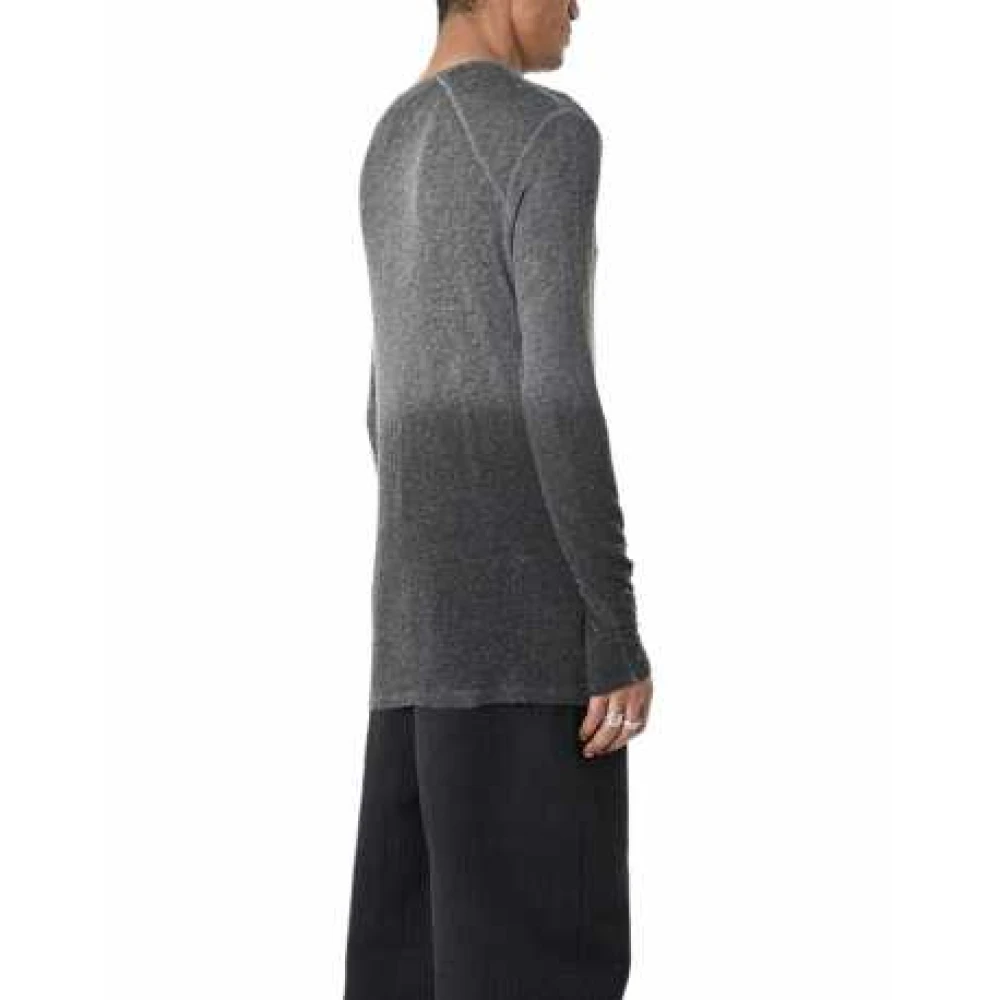 La Haine Inside Us Grijze Wol Viscose Koud Geverfde Trui Lm264 Gray Heren