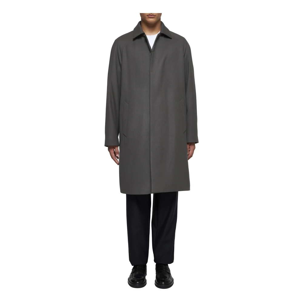 Giorgio Armani Nachtblauwe Wolbroek Blue Heren