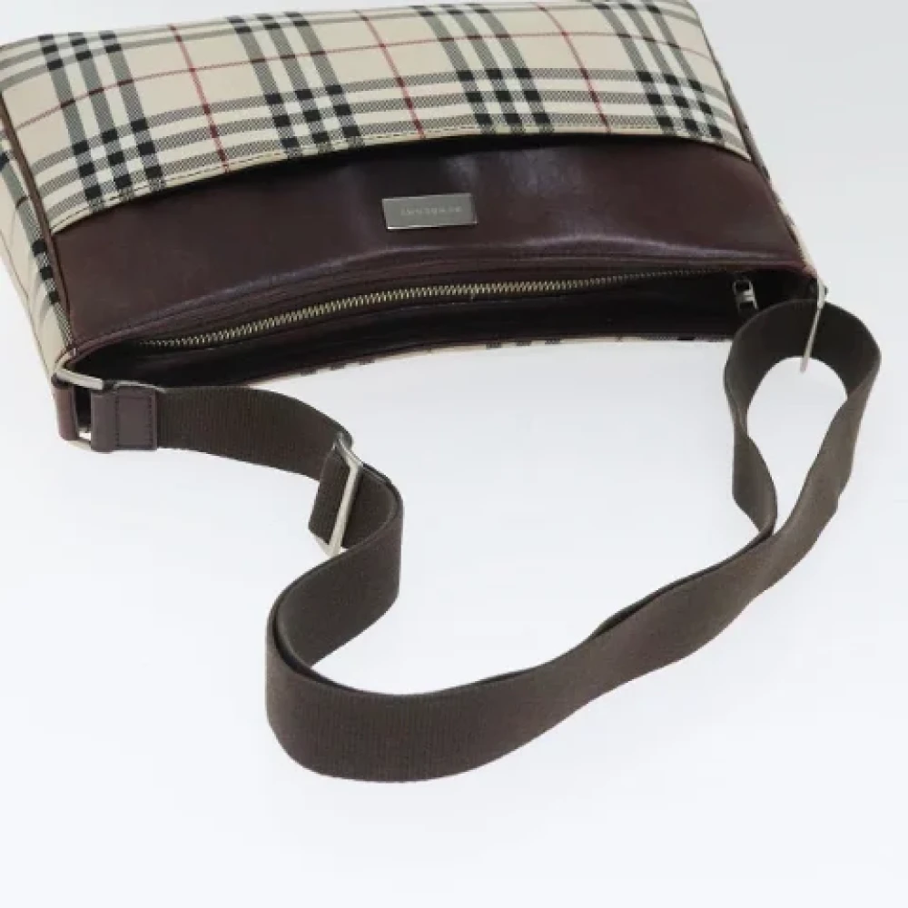 Burberry Vintage Pre-owned Fabric shoulder-bags Beige Dames