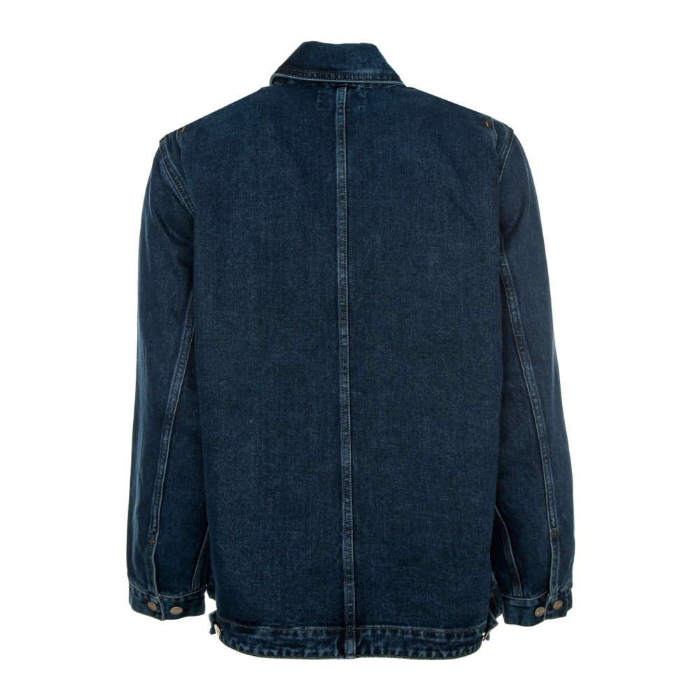 Carhartt WIP Dubbele Voorkant Denim Jack Blue Heren