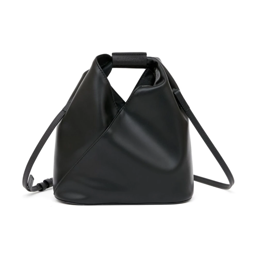 MM6 Maison Margiela Signature Logo Schoudertas Black Dames
