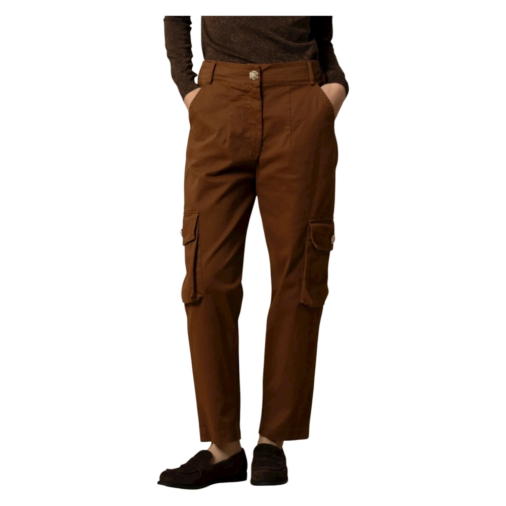 Kocca Brown Altine Straight Trousers - Female - Straight Trousers - Xs - Trousers