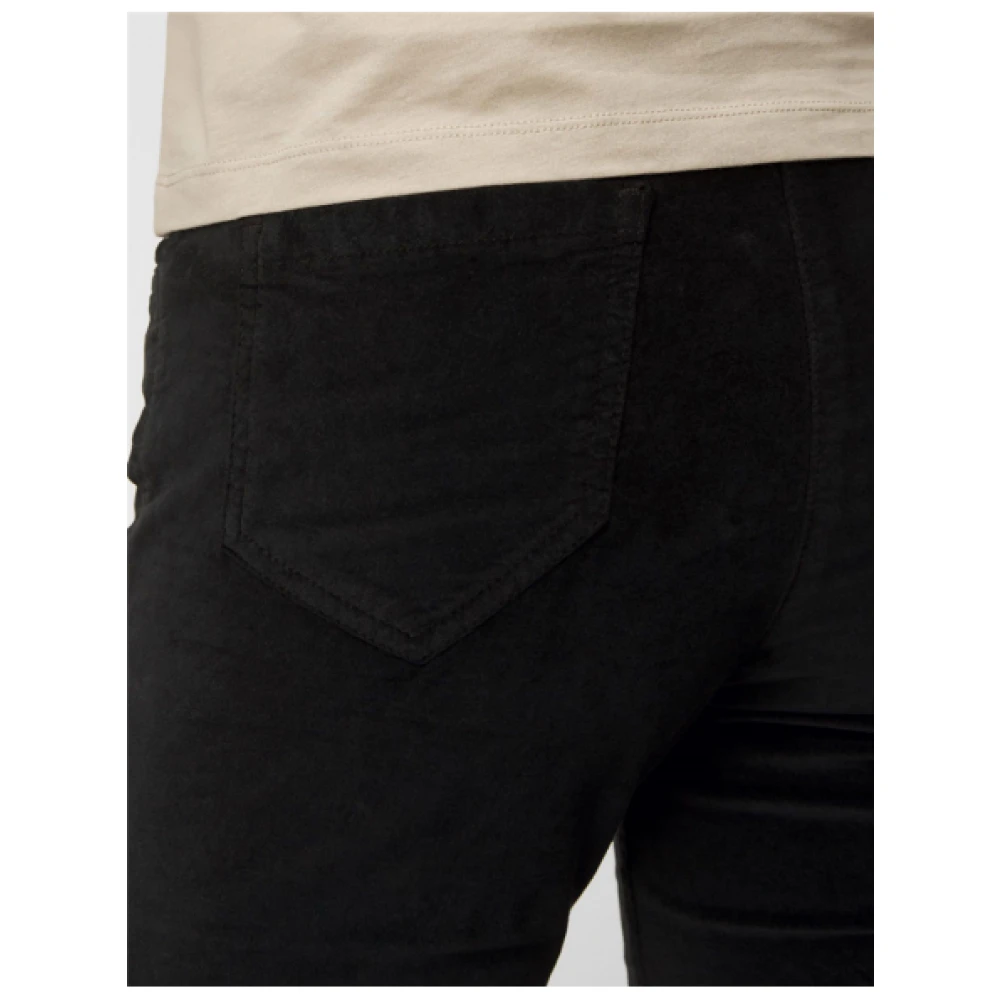 aeronautica militare Slimme Fluweelbroek Black Dames