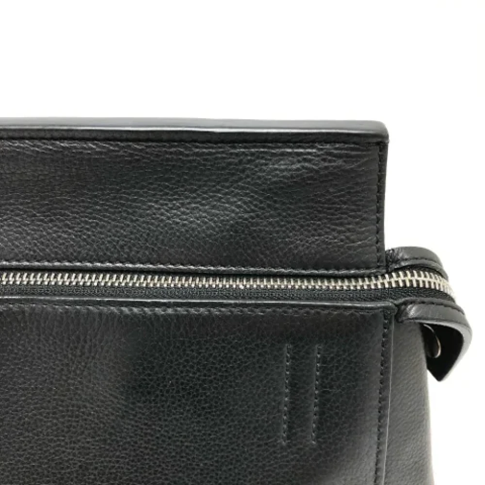 Celine Vintage Pre-owned Leather shoulder-bags Black Dames
