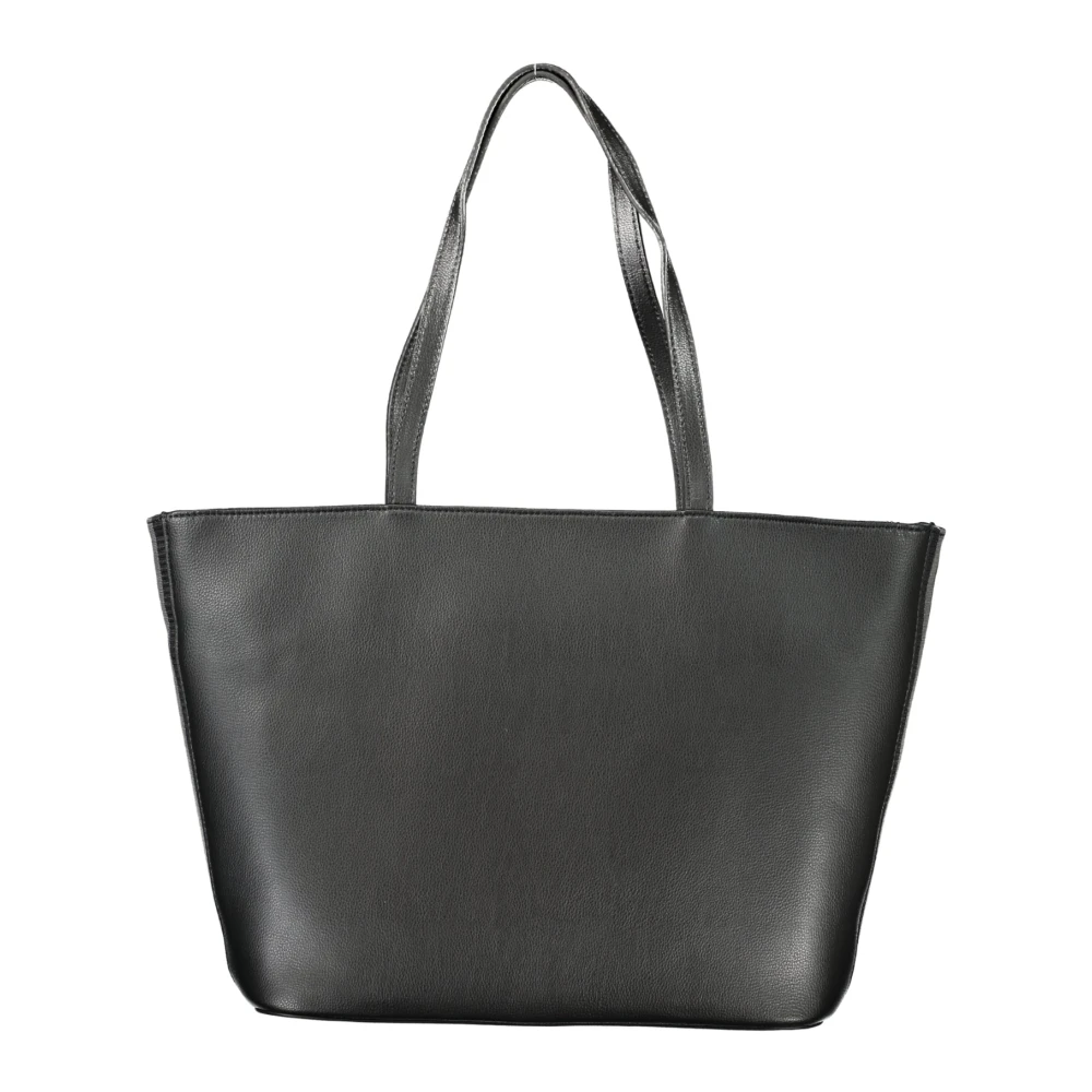 Tommy Hilfiger Zwarte Schoudertas met Ritssluiting Black Dames