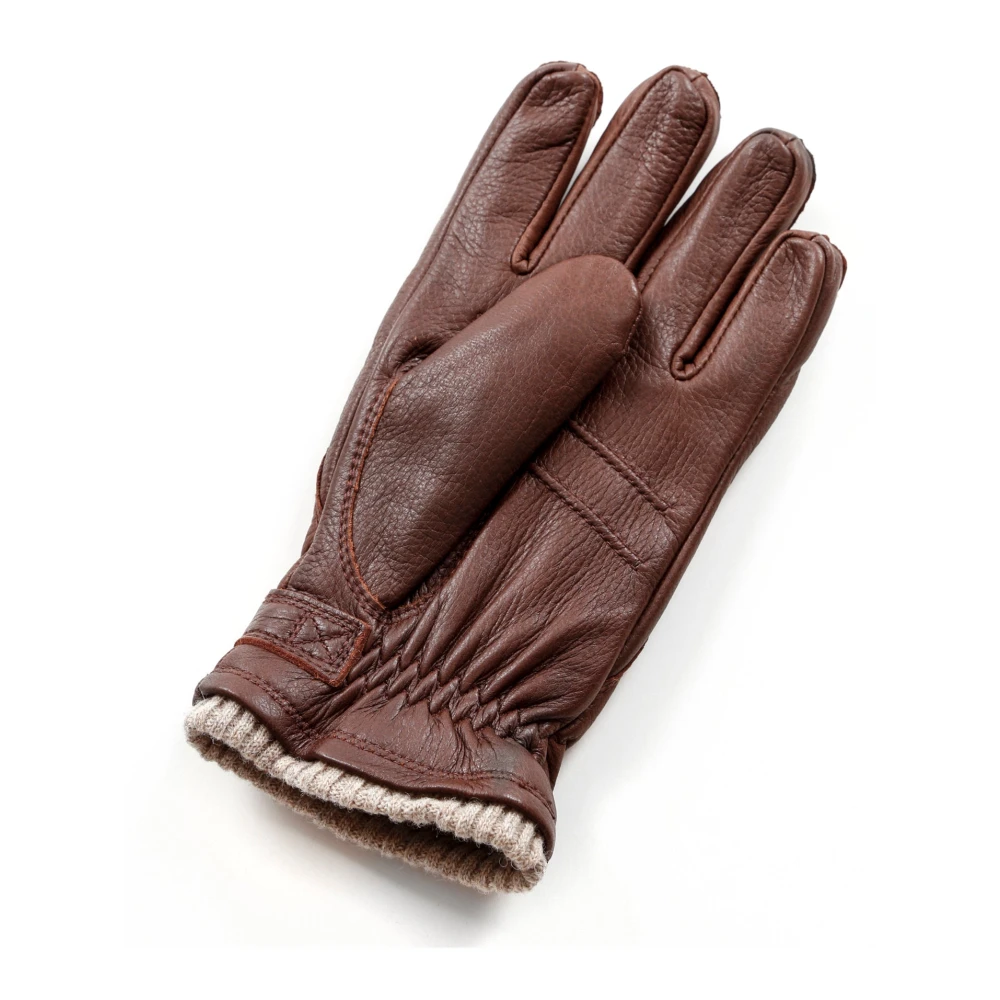 Hestra Leren Fleece Gevoerde Handschoenen Brown Heren