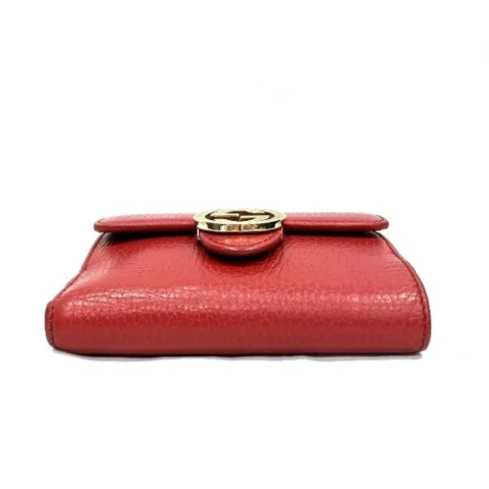 Gucci Vintage Pre-owned Leather wallets Red Dames