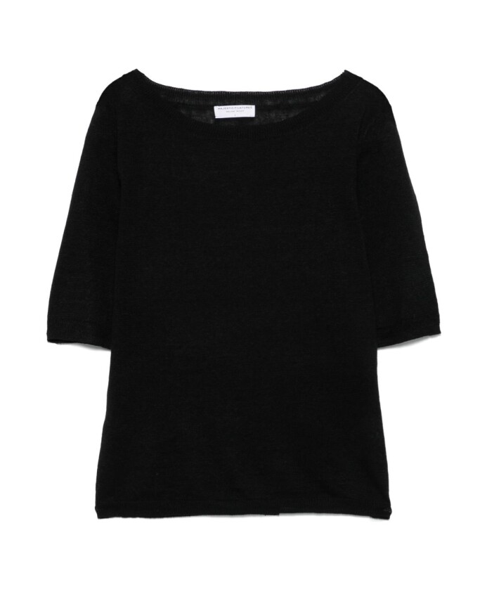 pull-en-lin-noir-a-col-rond