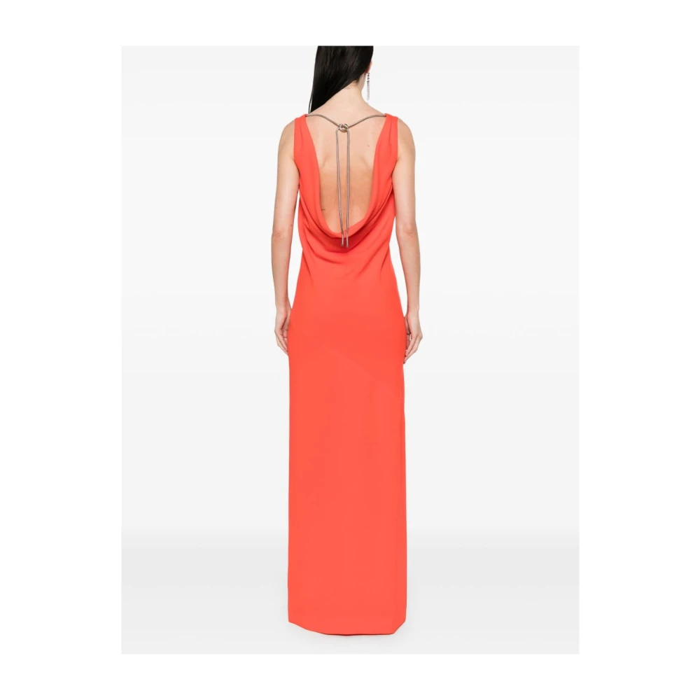 Max Mara Rode Pianoforte Jurk met Knoopdetails Red Dames