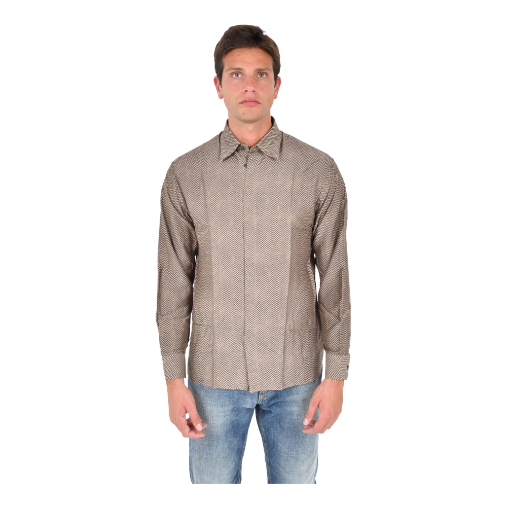 Emporio Armani Hombre Beige Camisas, Talla: S