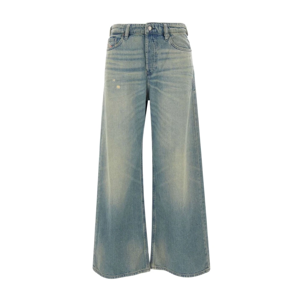 Diesel Women's Blue Wide-Leg Jeans