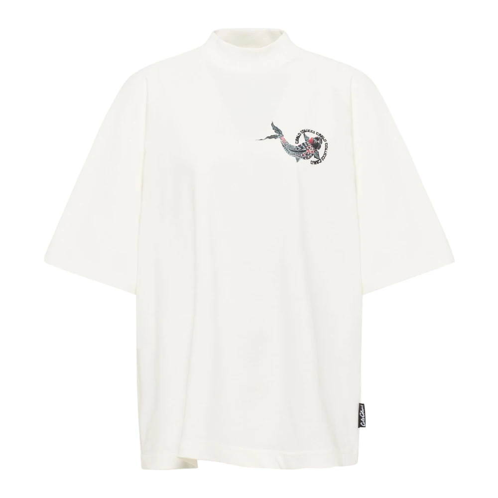 Carlo Colucci Men's White From Milano To Tokyo T-Shirt - T-Shirts - L - Tops