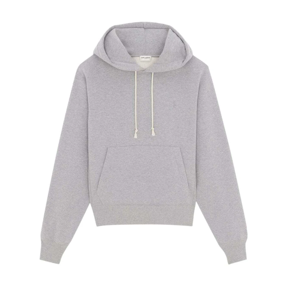 Saint Laurent Cassandre Hoodie Gray Dames