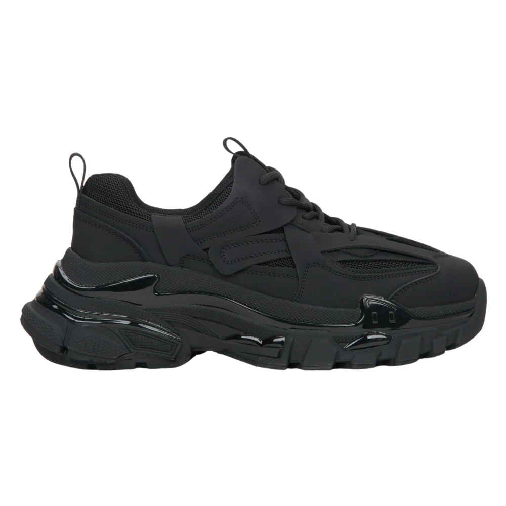 Estro Svarta Chunky Platform Sneakers Black, Dam