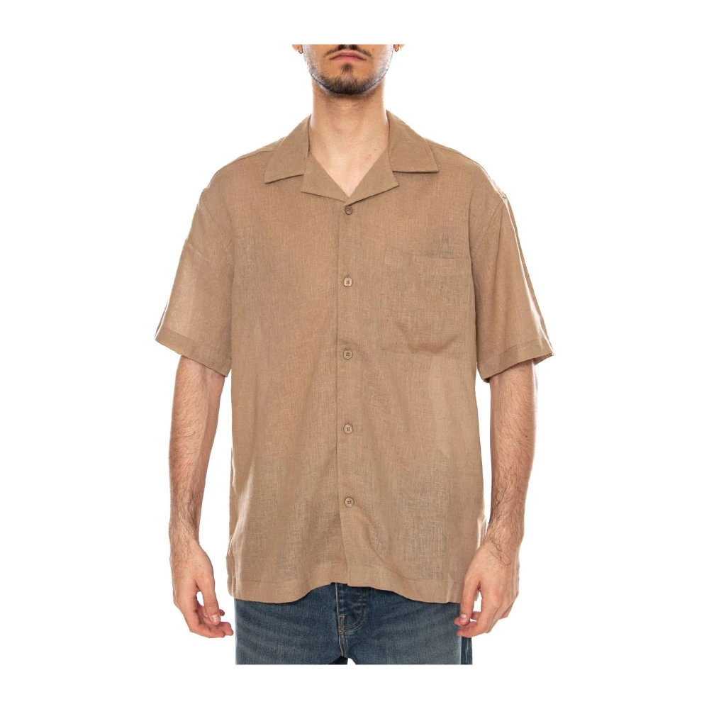 Only & Sons - Freizeithemd Herren - Leinen-Viskose-Mix - Beige - S - Bild 3