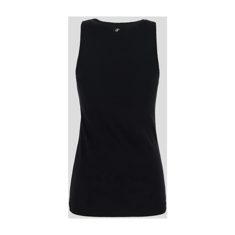 Patou Katoenen Tank Top Black Dames