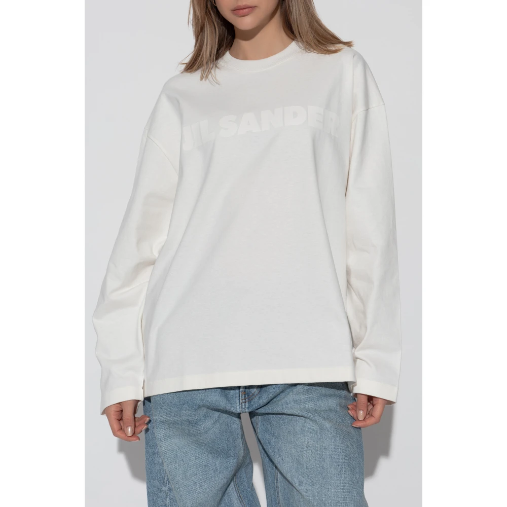 Jil Sander Lange mouwen T-shirt White Dames