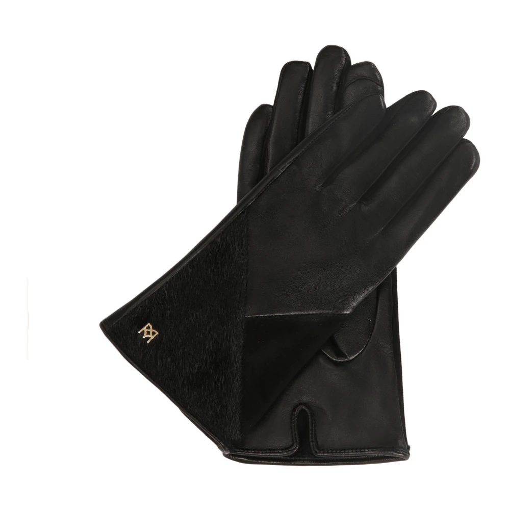 Kazar Dameshandschoenen gemaakt van gecombineerde materialen Black Dames