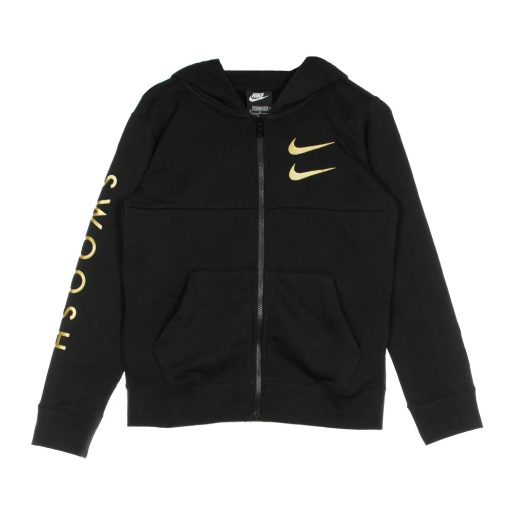 Nike Zwarte Zip Hoodie Sports Sweater Black Heren