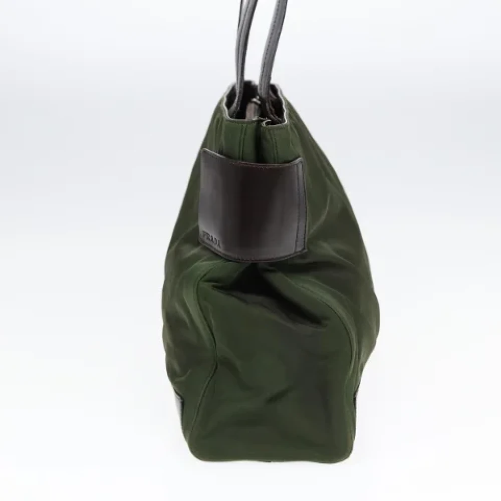Prada Vintage Pre-owned Fabric totes Green Dames
