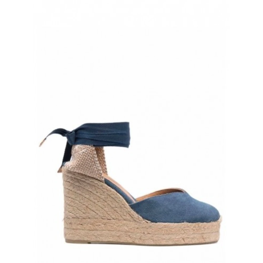 Castañer Women's Blue Chiara Wedge Espadrilles