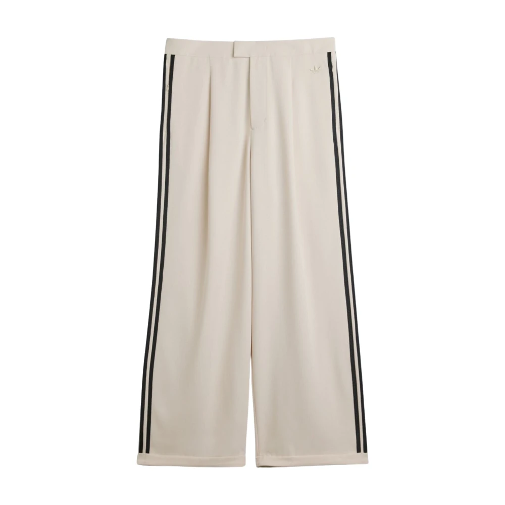 Adidas Men's Beige Training Trousers & Tights, L, Three Stripes Track Trousers