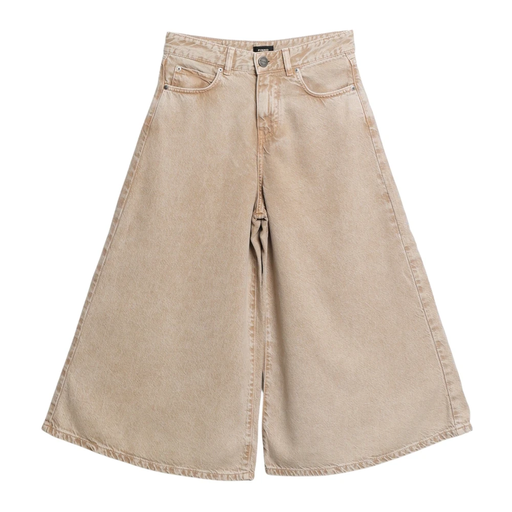 Pinko Kvinno Beige Shorts Dam, W25, Denim, Burkina Short Shorts
