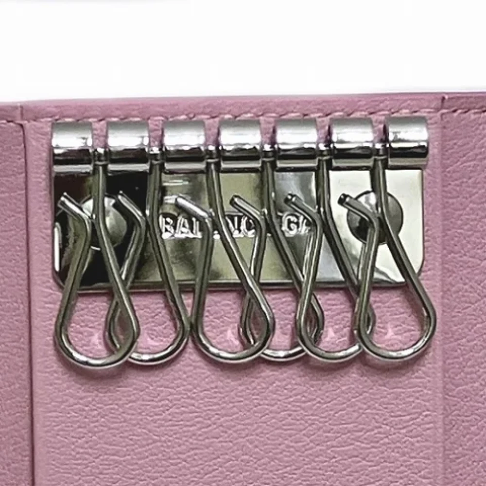 Balenciaga Vintage Pre-owned Leather key-holders Pink Dames