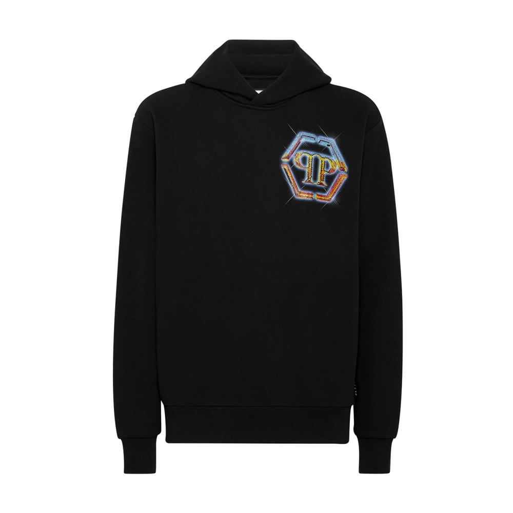 Philipp Plein Uomo Nero Felpe, M, New, - Immagine 3