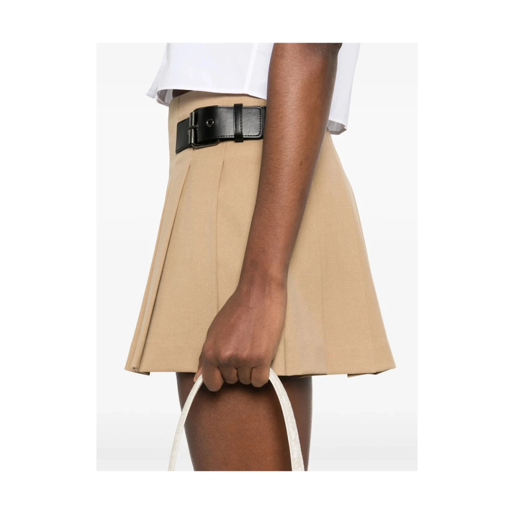 Dunst Lichtbruine Rok met Gespdetail Brown Dames