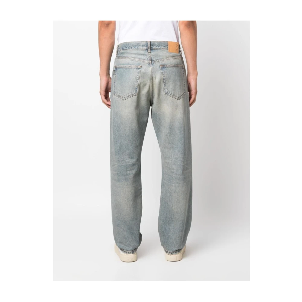 Haikure Coated Jeans Dirty Style Model Blue Heren
