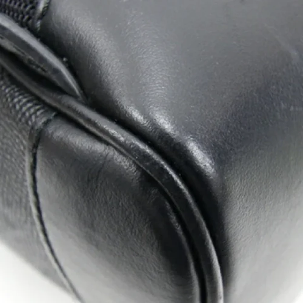 Burberry Vintage Pre-owned Leather backpacks Black Heren