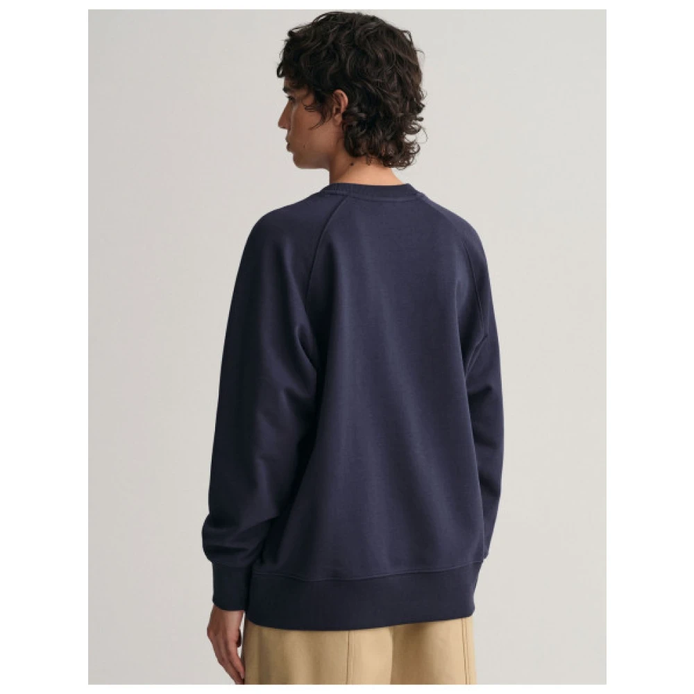 Gant Oversize American Sportswear Sweatshirt Blue Dames
