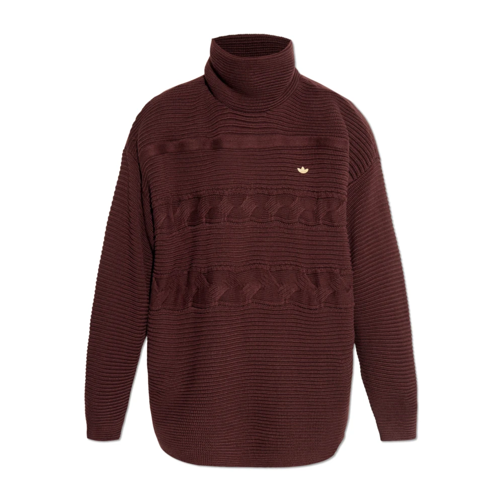 adidas Originals Turtleneck met logo Brown Dames