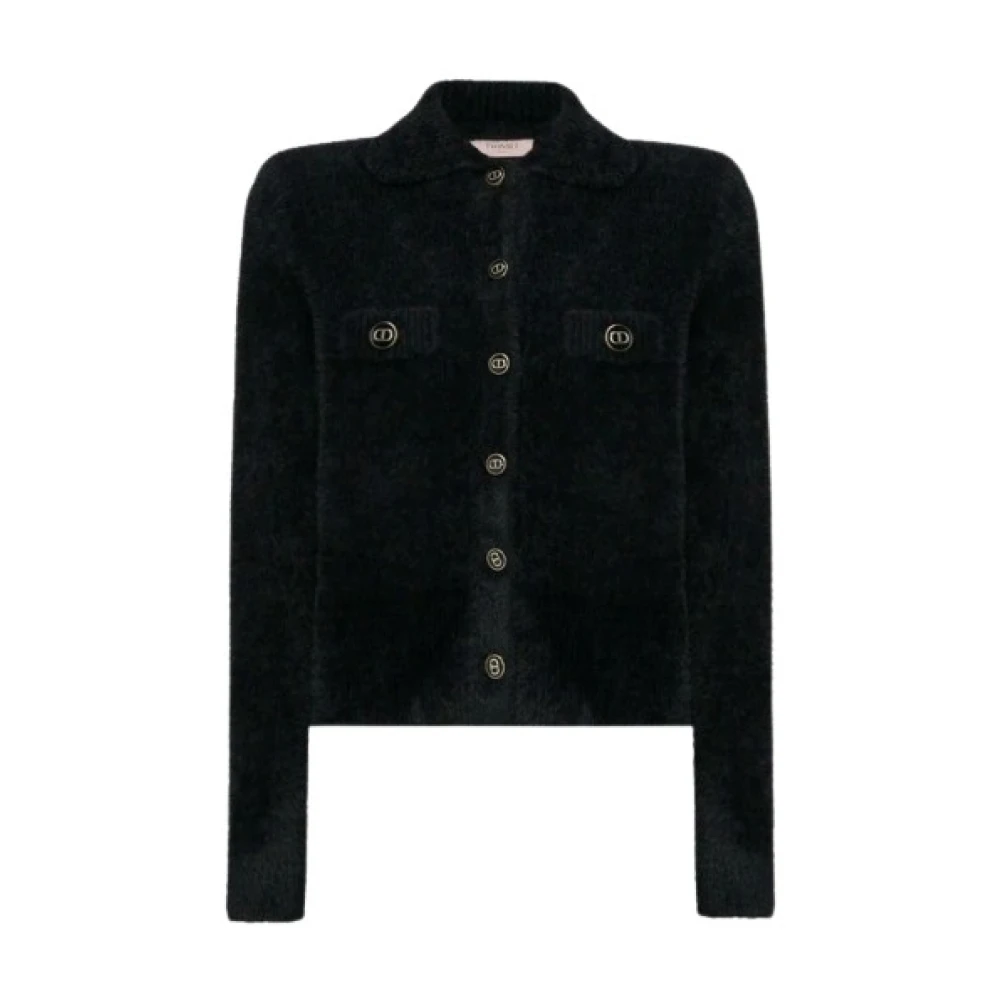 Twinset Mujer Negro Chaquetas, Talla: S