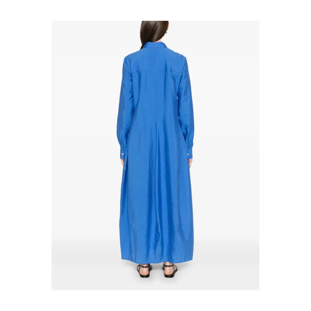 TotêMe Stijlvolle Overhemdjurk met Parachutestijl Blue Dames
