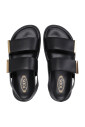 sandales-a-bride-velcro-en-cuir-noir